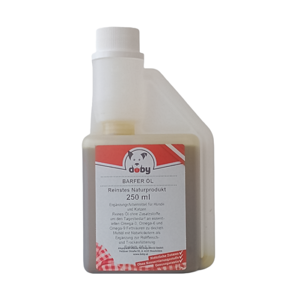 DOBY® BARFER’S OMEGA 3-6-9 KRÄUTERÖL Hundefutter & Zubehör Hunde & Katzen Tiernahrung von Belcando und Leonardo