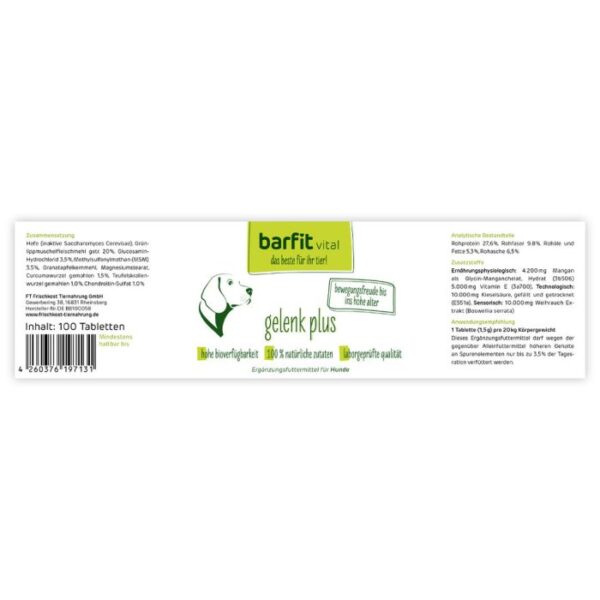 BARFIT VITAL GELENK PLUS TABLETTEN Hundefutter & Zubehör Hunde & Katzen Tiernahrung von Belcando und Leonardo