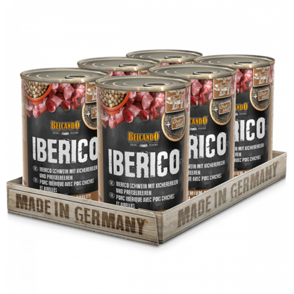 BELCANDO IBERICO MIT KICHERERBSEN UND PREISELBEEREN Belcando MENÜ Dosen Hunde & Katzen Tiernahrung von Belcando und Leonardo