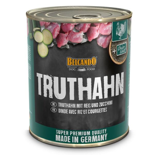 BELCANDO TRUTHAHN MIT REIS UND ZUCCHINI Belcando MENÜ Dosen Hunde & Katzen Tiernahrung von Belcando und Leonardo