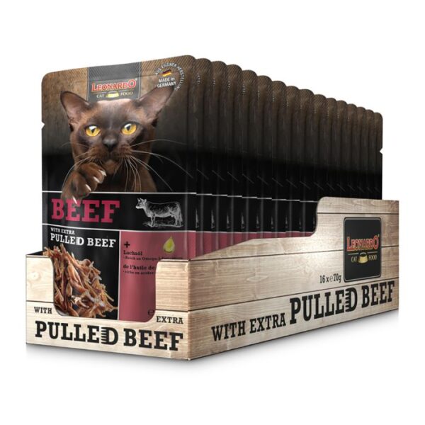 LEONARDO BEEF + EXTRA PULLED BEEF Katzenfutter & Zubehör Hunde & Katzen Tiernahrung von Belcando und Leonardo