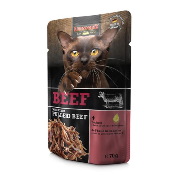 LEONARDO BEEF + EXTRA PULLED BEEF Katzenfutter & Zubehör Hunde & Katzen Tiernahrung von Belcando und Leonardo