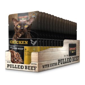 LEONARDO CHICKEN + EXTRA PULLED BEEF Leonardo PULLED MEAT Hunde & Katzen Tiernahrung von Belcando und Leonardo