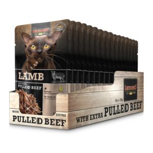 LEONARDO LAMB + EXTRA PULLED BEEF Leonardo PULLED MEAT Hunde & Katzen Tiernahrung von Belcando und Leonardo