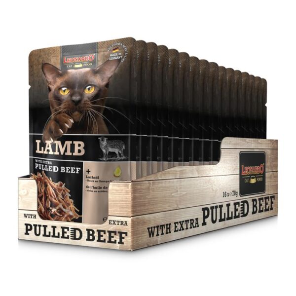 LEONARDO LAMB + EXTRA PULLED BEEF Katzenfutter & Zubehör Hunde & Katzen Tiernahrung von Belcando und Leonardo