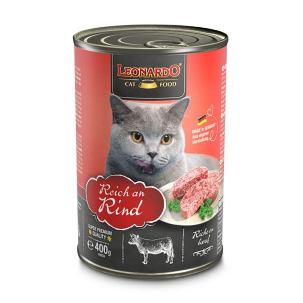 LEONARDO REICH AN RIND Katzenfutter & Zubehör Hunde & Katzen Tiernahrung von Belcando und Leonardo