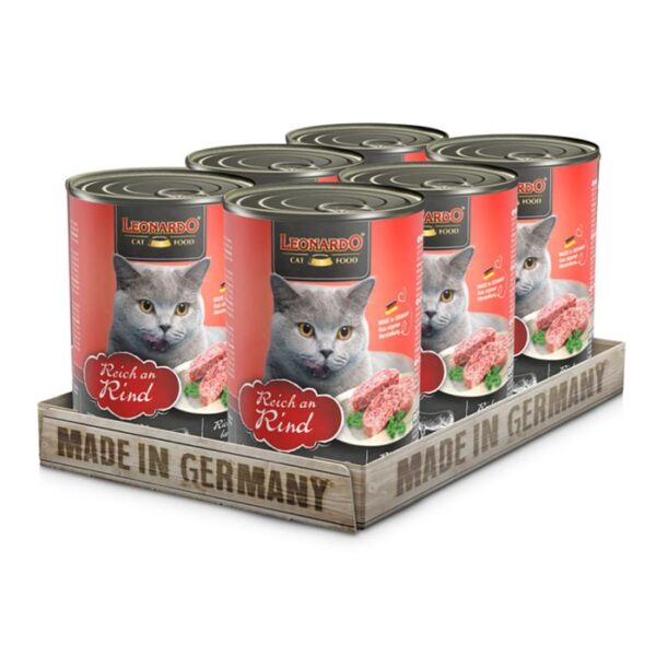 LEONARDO REICH AN RIND Katzenfutter & Zubehör Hunde & Katzen Tiernahrung von Belcando und Leonardo