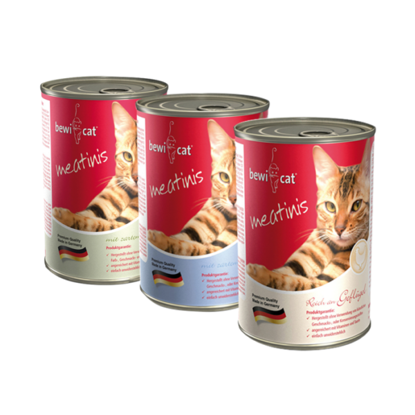 BEWI CAT MEATINIS Nassfutter für Katzen Hunde & Katzen Tiernahrung von Belcando und Leonardo