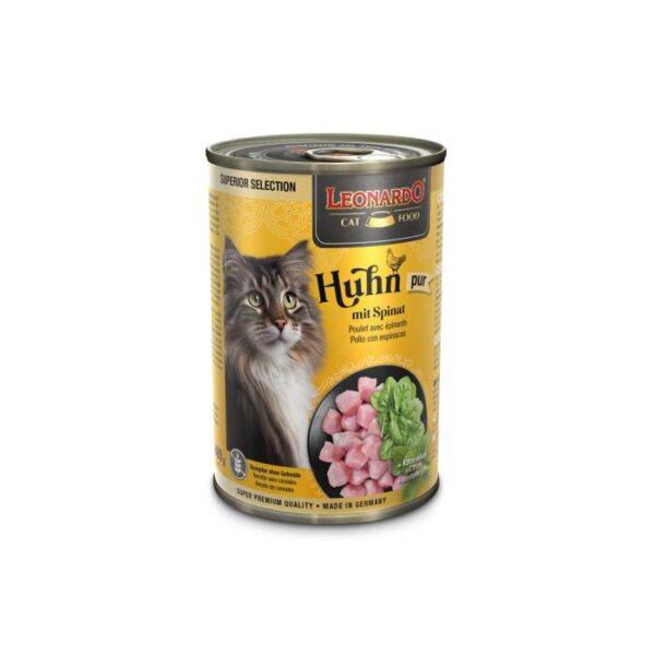 LEONARDO® SUPERIOR SELECTION HUHN MIT SPINAT Katzenfutter & Zubehör Hunde & Katzen Tiernahrung - Kauartikel - Zubehör