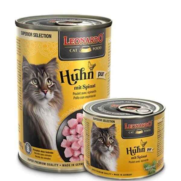 LEONARDO® SUPERIOR SELECTION HUHN MIT SPINAT Katzenfutter & Zubehör Hunde & Katzen Tiernahrung - Kauartikel - Zubehör