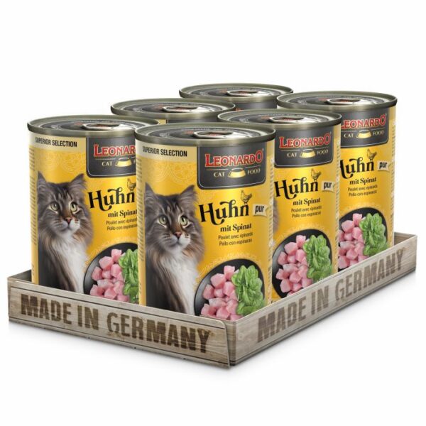 LEONARDO® SUPERIOR SELECTION HUHN MIT SPINAT Katzenfutter & Zubehör Hunde & Katzen Tiernahrung - Kauartikel - Zubehör