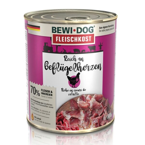 BEWI DOG FLEISCHKOST REICH AN GEFLÜGELHERZEN Hundefutter & Zubehör Hunde & Katzen Tiernahrung von Belcando und Leonardo