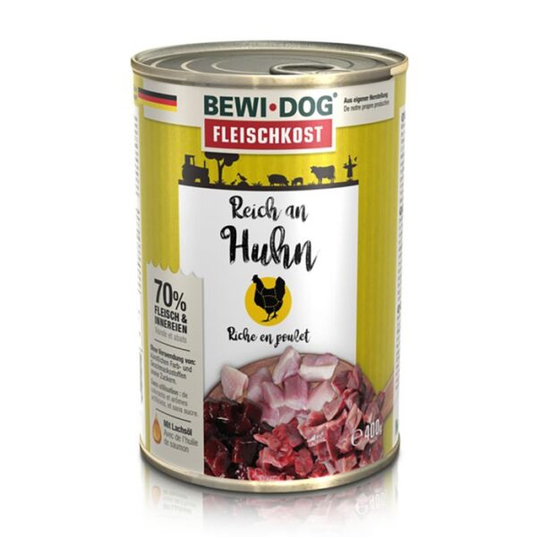 BEWI DOG FLEISCHKOST REICH AN HUHN Hundefutter & Zubehör Hunde & Katzen Tiernahrung von Belcando und Leonardo