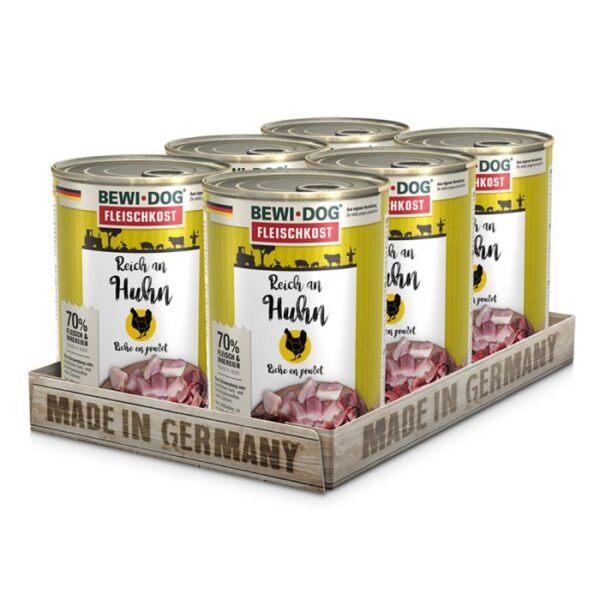 BEWI DOG FLEISCHKOST REICH AN HUHN Hundefutter & Zubehör Hunde & Katzen Tiernahrung von Belcando und Leonardo