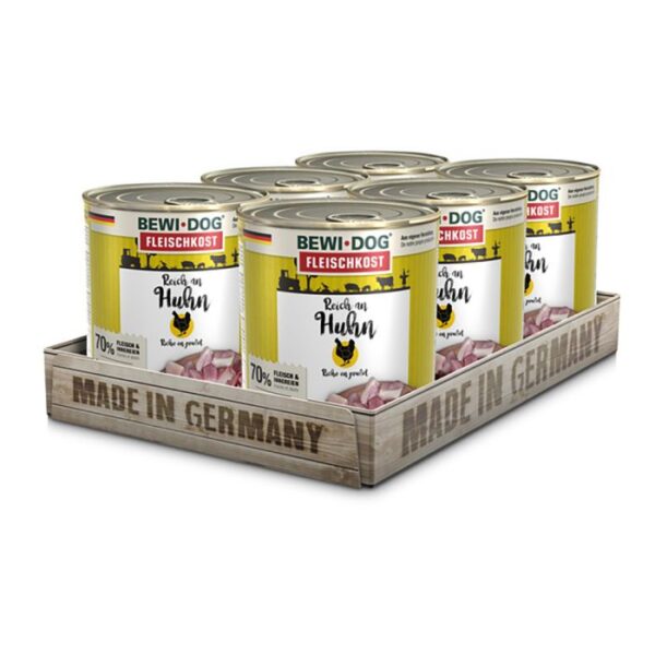 BEWI DOG FLEISCHKOST REICH AN HUHN Hundefutter & Zubehör Hunde & Katzen Tiernahrung von Belcando und Leonardo