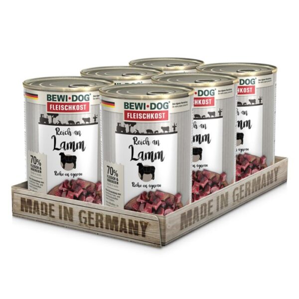BEWI DOG FLEISCHKOST REICH AN LAMM Hundefutter & Zubehör Hunde & Katzen Tiernahrung von Belcando und Leonardo