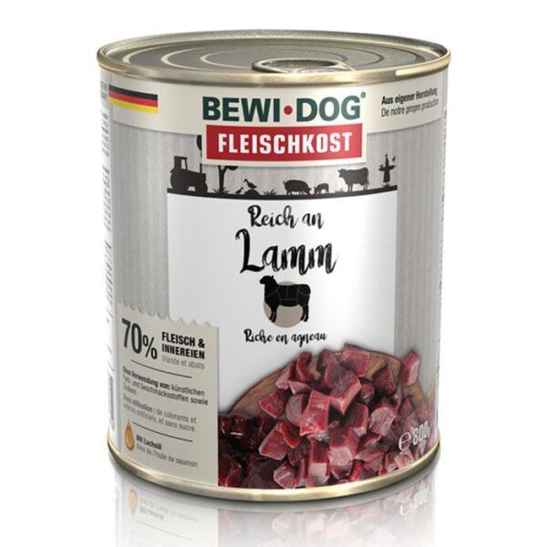 BEWI DOG FLEISCHKOST REICH AN LAMM Hundefutter & Zubehör Hunde & Katzen Tiernahrung von Belcando und Leonardo