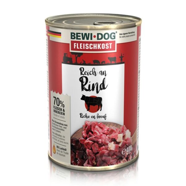BEWI DOG FLEISCHKOST REICH AN RIND Hundefutter & Zubehör Hunde & Katzen Tiernahrung von Belcando und Leonardo