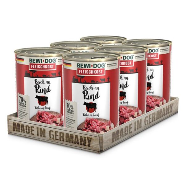BEWI DOG FLEISCHKOST REICH AN RIND Hundefutter & Zubehör Hunde & Katzen Tiernahrung von Belcando und Leonardo