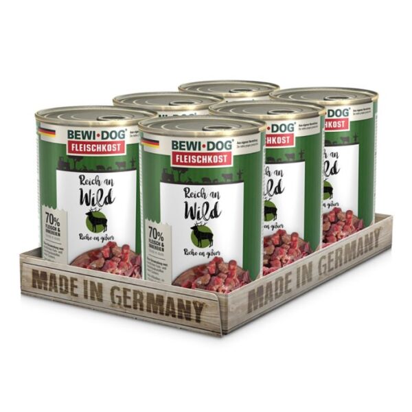 BEWI DOG FLEISCHKOST REICH AN WILD Hundefutter & Zubehör Hunde & Katzen Tiernahrung von Belcando und Leonardo